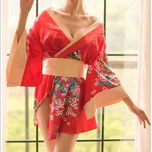Japanese Kimono Style Robe Yukata Costume Pajamas
